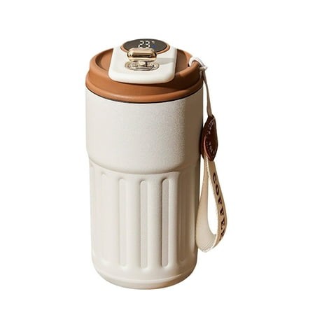 White Insulated Coffee Mug with Sleeve|Travel Coffee Mug 420 ML