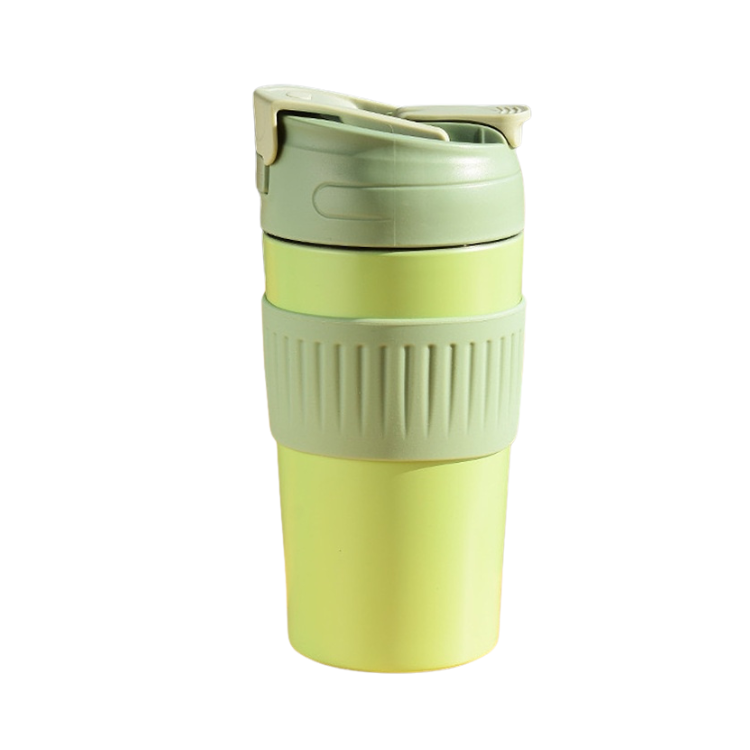 TwinSip 510ml Stainless Steel Coffee Mug - Versatile Drinking - Geen