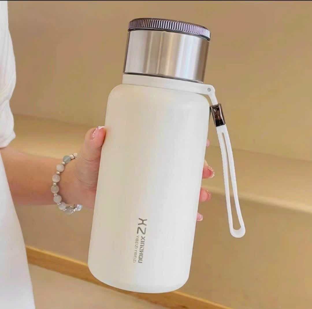 White Thermal Water Bottle 600ml