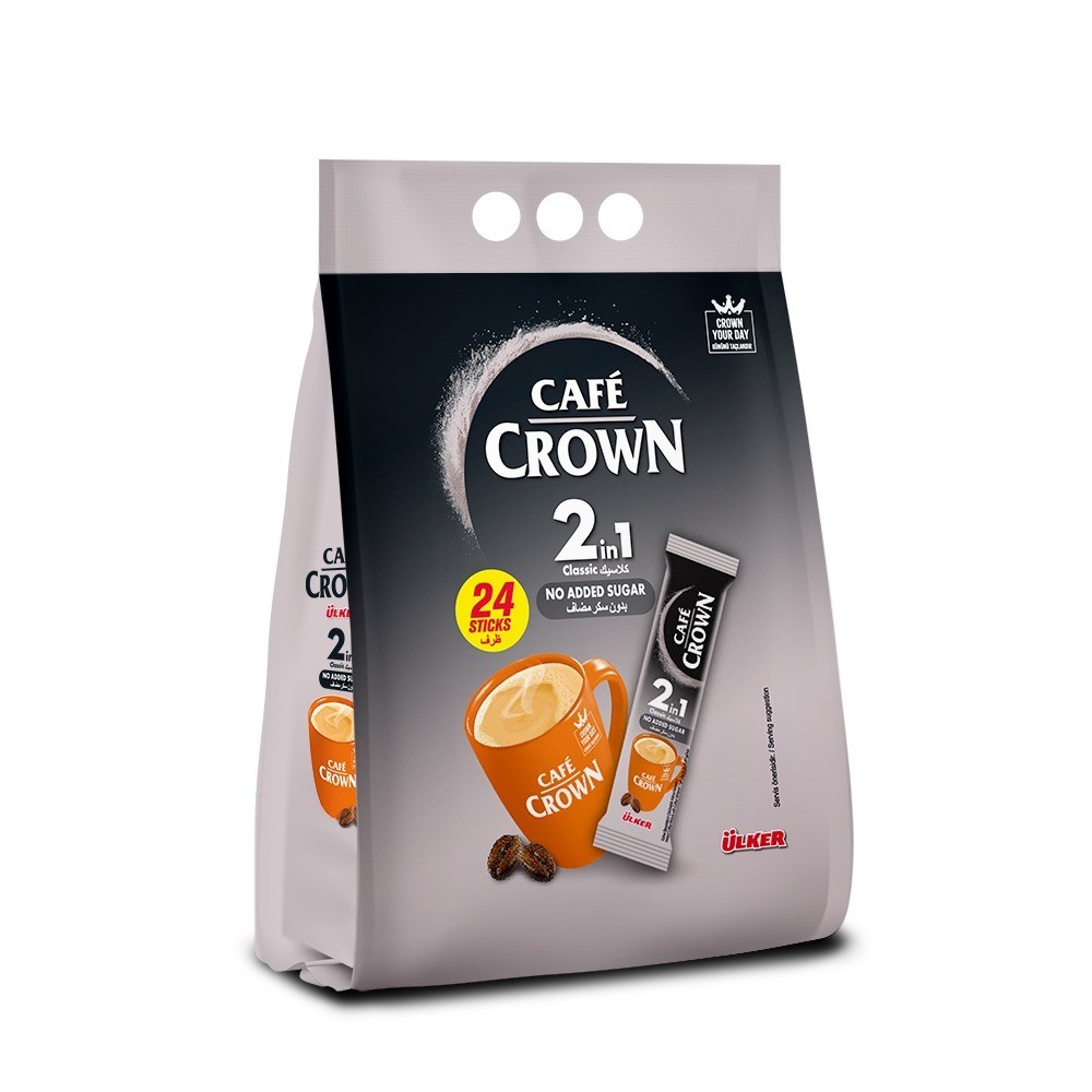 Café Crown Ülker Hazelnut Flavoured 3in1 Instant Coffee (24 Sticks)