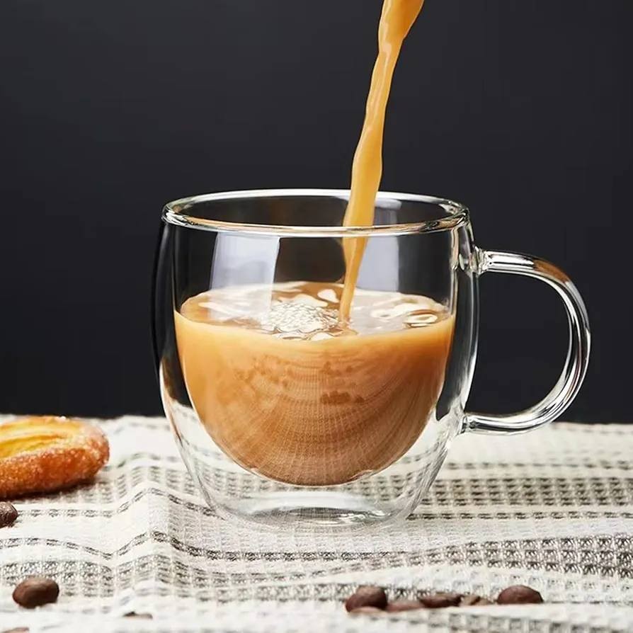 Double Layer plane tea/Coffee Cup (Oval Design)